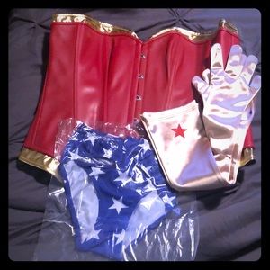 Wonder Woman Themed Corset Costume